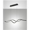 Fabas SINUO LAMPADARIO A SOSPENSIONE NERA A LED 3000K - 36W - 3880 lm DIMMERABILE A STEP
