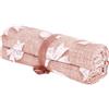 SaRani Telo Arredo Copritutto Gran Foulard Copriletto Copridivano Fantasia Fiocchi (Rosa)