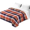 Tata Home Trapunta Invernale Matrimoniale 260x260 cm Imbottita 300 gr/mq Piumone Caldo Pesante Tartan Made in Italy Mod. Scozzese Multicolor