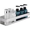 KES Mensola Doccia Mensola Bagno Acciaio Inox 40CM Cestino Doccia Mensole per Doccia Spazzolata Parete, BSC205S40B-2