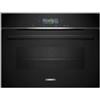 Siemens CB774G1B1 iQ700 - Forno compatto da incasso, larghezza 59,4 cm, assistente per forno con controllo vocale, humidClean Plus, TFT-Full Touch Display Plus, cookControl Plus