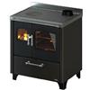 Cadel cucina legna cadel smart 80s air h6 antracite