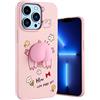 Yoedge Compatibile per Samsung Galaxy A13 4G Cover con 3D Cartone Carino Disegni 6,6, Custodia Protettiva Ultra Sottile in Silicone TPU Rosa Antiurto Flessibile Bumper Case, Maiale 2