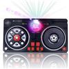Silvergear® DJ Mixer per Bambini | DJ Mix con Cuffie e Palla da Discoteca | 46 Effetti Sonori | DJ Console con Bluetooth e AUX | Portatile e a Batterie | 39.3 x20.5x6.4 cm | Nero