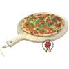 MEETING Tagliere rotondo in abete con manico Ø 34cm