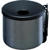 METALNOVA Nido posacenere silver punteggiato murale Ø cm 16x14h 2 litri
