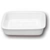SATURNIA PORCELLANE Forno pirofila quadra bianca cm 16x16 (minimo 2 pezzi)