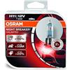 Osram 64211NBU-HCB Night Breaker Unlimited H11 Lampade Alogene per Proiettori Auto, 12V, 2 Pezzi