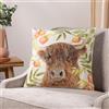 furn. Evans Lichfield Grove Highland - Cuscino imbottito con piume di mucca ad acquerello