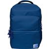 Oxford B-Ready, Zaino scolastico unisex, 18 l, 42 m, tasca imbottita per laptop, poliestere riciclato RPET, Blu navy, 42 x 30 x 15 cm, Casual