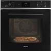 Smeg Forno elettrico termoventilato da incasso SF6400S1PZB finitura vetro nero da 60 cm