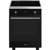Smeg Cucina C6IMBLT2 con forno ventilato e piano cottura induzione finitura nero da 60x60 cm
