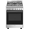 Smeg Cucina CX60GMX con forno ventilato e piano cottura gas finitura acciaio inox da 60x60 cm