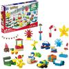 Mega Bloks MEGA GYG99 - Set di giocattoli per costruire Pokémon, calendario delle festività con 202 pezzi, 2 personaggi snodabili e accessori, per bambini