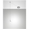 Fabas ISABELLA SOSPENSIONE 1 LUCE ALLUMINIO SPOSTABILE A LED 3000K - 8W - 750 lm DIMMERABILE C/ACCESS.