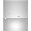 Fabas ISABELLA SOSPENSIONE 6 LUCI ALLUMINIO SPOSTABILE A LED 3000K - 48W - 4530 lm DIMMERABILE C/ACCESS.