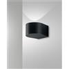 Fabas LAO APPLIQUE PER ESTERNI 1 LUCE NERO LED 6W 3000K 540LM IP65