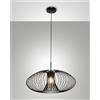 Fabas FASSA LAMPADARIO A SOSPENSIONE NERA 1 LUCE ATTACCO E27 D.60CM
