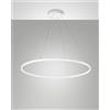 Fabas GIOTTO SOSPENSIONE BIANCA D.100CM A LED 4000K - 60W - 6700 lm DIMMERABILE C/ACC. SMART