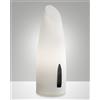 Fabas VICTORIA LAMPADA DA TAVOLO BIANCA H.28CM IN VETRO ATTACCO G9 LAMPADINA DIMMERABILE INCLUSA