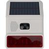 Besttoolifes Allarme esterno senza fili 433MHZ suono solare e luce allarme per corno sirena esterna per casa, villa, baren, fattoria, cortile