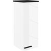 HOMCOM Armadietto Bagno da Parete con 3 Ripiani e Mensole Regolabili, 30x32x73 cm, Bianco