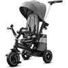 kk Kinderkraft Triciclo EASYTWIST, Passeggino con Maniglione, Sedia Girevole 360 Gradi, per Bambini da 9 Mesi fino a 5 Anni, Grigio