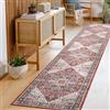 Carvapet Lavabile Tappeto Corridoio 60x300cm Antiscivolo Tappeti Runner Passatoia Lungo Sottile Rosso Tappeti di Zona per Camera da Letto Soggiorno Cucina
