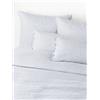 Westwing Collection Copripiumino in lino lavato a righe sottili Rinna - Blu