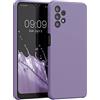kwmobile Cover per Samsung Galaxy A32 5G Custodia - Back Case per Smartphone in Silicone TPU - Protezione Gommata - lavanda lilla