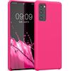 kwmobile Cover per Samsung Galaxy S20 FE Custodia - Back Case per Smartphone in Silicone TPU - Protezione Gommata - rosa shocking