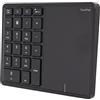 Zunate Tastierino Numerico con Touchpad, Bluetooth e Wireless 2.4G, 22 Tasti 500mAh Type-C Tastierino Numerico Ricaricabile Trackpad, per Win, per iOS, per Android, per OS X(Nero)