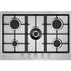 Candy Piano Cottura 5 Fuochi a Gas Larghezza 75 cm (1 Bruciatore Doppia Corona) colore Acciaio Inox - CHG74WTX Moderna