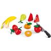 Hape Set di Frutta Sana | Set di Frutta con Coltello Giocattolo per Giocare per Finta | 3+ Anni