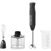 AEG HB4-1-6GG - Miscelatore a immersione con accessori, potenza 600 W, 10 velocità, funzione Turbo, mini tritatutto, braccio battitore, vetro graduato 0,6 l, tazza lavabile in lavastoviglie, senza