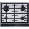 HAIER HAHG6BR4TX PIANO COTTURA GAS, 4 zone di cottura, dimensioni: L 59,5 cm, P 3,5 piano in Acciaio, Inox