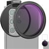 NEEWER Kit 67mm Filtri ND2-ND32 Variabile per Lenti Telefono, Phone Clip con Cold Shoe, Filtro ND Variabile HD per iPhone 17 16 15 Pro Max 14 13 Galaxy S24 S25 Ultra
