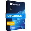 Microsoft Windows 11 Professional (upgrade: HOME TO PRO VERSION) - Licenza A Vita