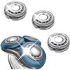 Ccshyysm Testine di ricambio SH70/71 adatte per Philips Norelco Serie 7000, nuove lame doppie SH70 aggiornate per norelco 7000 testine di ricambio S7310 Series 5000 S5666 S5536 Confezione da 3 pezzi.