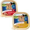 Generico Set 22 Scatolette Miglior Cane Paté per Cani Adulti, 11 Manzo e Cuore, 11 Pollo e Tacchino, 150g ciascuna