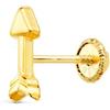 Falomir Piercing in oro 18 carati 750 100% per orecchio, Pequeño, Oro giallo, Nessuna pietra preziosa