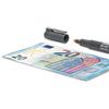 Safescan 30 Penna Verifica banconote false che verifica rapidamente le banconote, Rilevatore di denaro per banconote di carta, Set di 10 penne verifica banconote