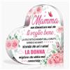 HOWAF Regalo Festa della Mamma, Idee Regalo Mamma in Targa Acrilica, Idee Regali Mamma Natale, Regalo Mamma Compleanno, Festa della Mamma Idee Regalo Targhe Decorativo per Mamma