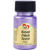 ideen mit herz Royal Flash Textil - Colore metallizzato glitterato, 50 ml, altamente coprente, cremoso, per tessuti chiari e scuri, a base d'acqua, per dipingere e valorizzare magliette, borse, tessuti Flieder