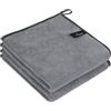 VIVOTE Set di 2 Asciugamani in Microfibra Supermorbidi e Assorbenti con Asola per Appendere, Asciugamani da Cucina ad Asciugatura Rapida, Grigio, 40 x 40