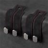 Funklu 2Pcs Gancio per Poggiatesta Auto, Gancio Organizer per Seggiolino Auto Sedile Posteriore Accessori Auto per Interni Gancio per Borsa Supporto per Borsa(Nero)