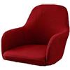 ALABOW 1/2/4/6 Pezzi Copripoltrona，Elasticizzato con Braccioli Coprisedie Elasticizzato Schienale Poltroncina Cucina Soggiorno Copertura Sedia da Scrivania Copri Sedie ,Bianca ( Color : #15 , Size : 1pcs )