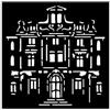 Stencil Art of Travelling facciata del palazzo