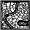 Stencil Art of Travelling mappa stradale