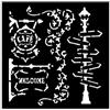 Stencil Art of Travelling lampione e insegne